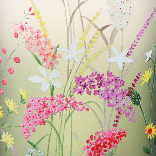 Floristik24 Lámpás üveg színes virágokkal nyári H12,5cm 3 db