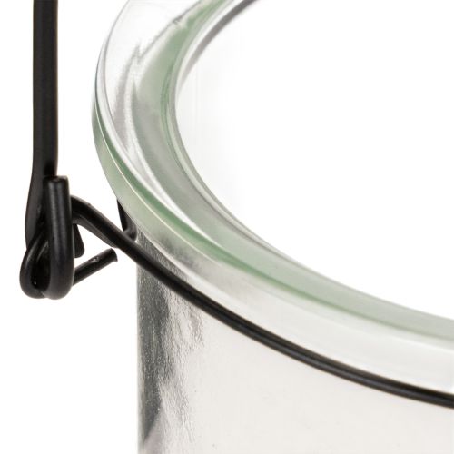 Üveg függőlámpás Ø12cm M12.5cm 2db | Floristik24.hu