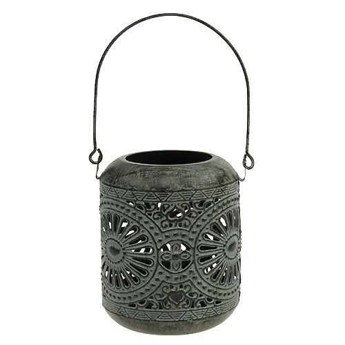 Floristik24 Szél világosszürke Ø9cm H11,5cm