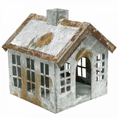 Floristik24 Lichthaus tealámpa tartó Fém tealámpa ház H14,5cm