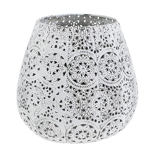 Lámpás fehér Ø19cm H18,5cm