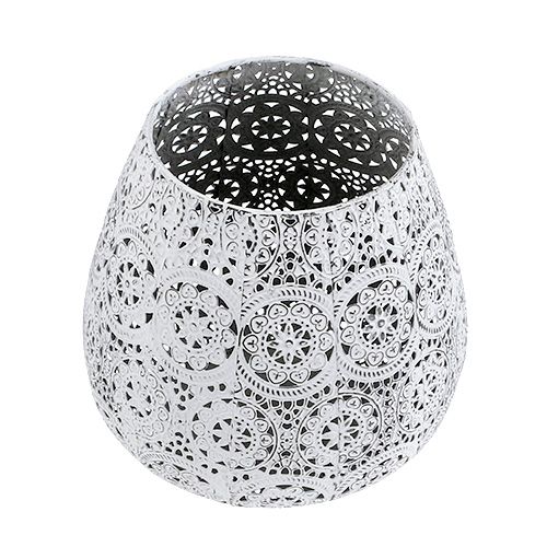 Floristik24 Lámpás fehér Ø19cm H18,5cm