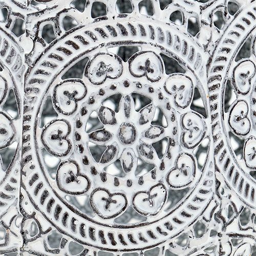 Floristik24 Lámpás fehér Ø12cm H13cm 1db