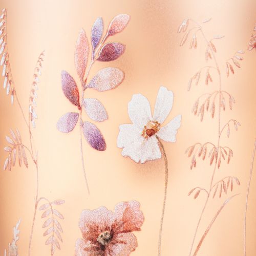 tételeket Üveg mécsestartó virágmotívummal a meghitt otthoni pillanatokhoz, 18 cm