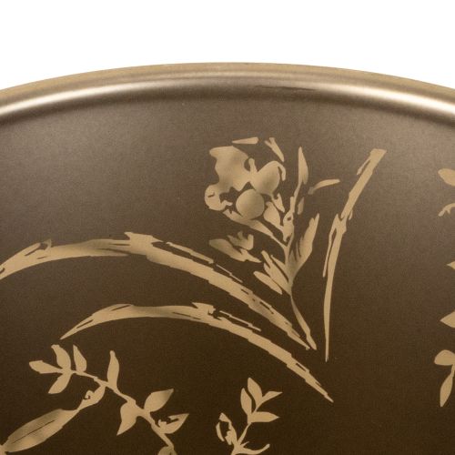 tételeket Üveg mécsestartó, virágmintás, otthoni meghitt pillanatokhoz, 18 cm