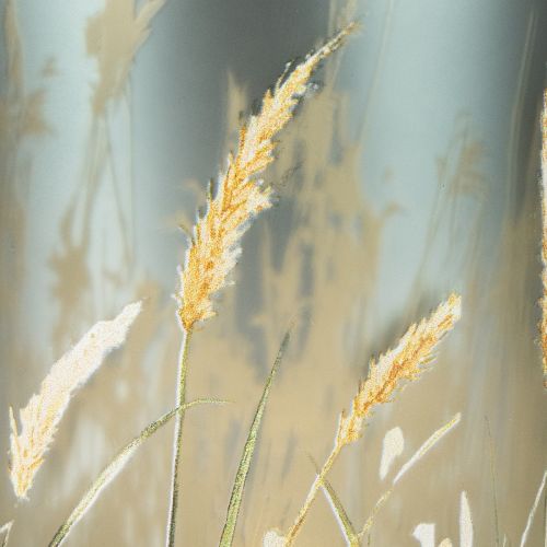 Floristik24 Elegáns díszlámpás fűmotívummal a meghitt otthonhoz, 12,5 cm, 2 darab.