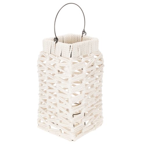 Függőlámpás, nyári dekoráció, makramé M35.5cm Sz19cm vétel | Floristik24.hu