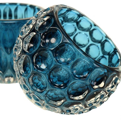 Floristik24 Üveglámpások sötétkék Ø8cm H6cm 2db