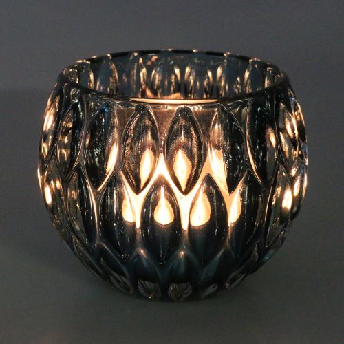 Floristik24 Üveglámpás Sötétkék Ø11,5cm H9cm