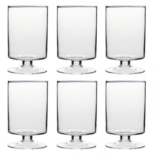 Floristik24 Lámpás Hurricane üveg Ø7cm H11,5cm 6db