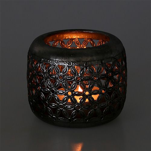 Floristik24 Lámpás ezüst Ø11,5cm H9,5cm 1db