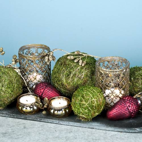 Floristik24 Lámpás arany antik Ø8cm H11,5cm 1 db