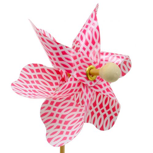 Floristik24 Szélmalom mini piros-fehér Ø9cm 12db