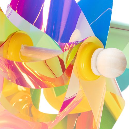 Floristik24 Szélmalom erkély, színes, figyelemfelkeltő, nyári kerti dekoráció, 75cm