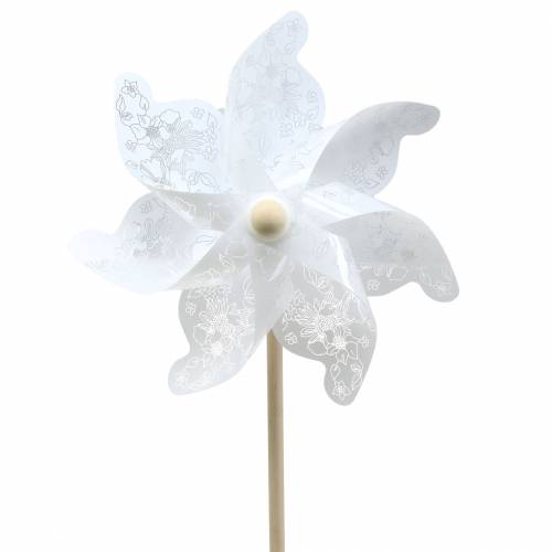 Floristik24 Szélmalom fehér Ø30cm
