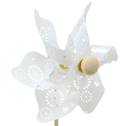 Floristik24 Szélmalom Mini White Ø9cm 12db