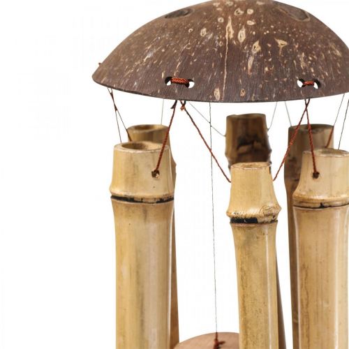 tételeket Szélcsengő bambusz dekoráció függő erkélyre Ø10cm H28cm