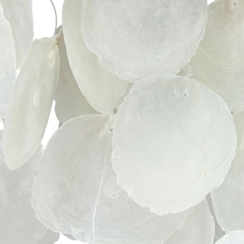 Floristik24 Szélcsengő tengeri csengő Capiz natúr kagyló 90cm