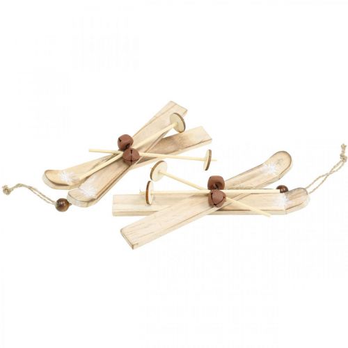 Floristik24 Téli deco síléc karácsonyfadísz sípár fa H17cm 4db