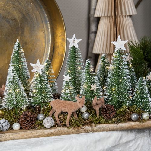 Floristik24 Téli erdő dekoráció téli dekoráció asztali dekoráció karácsonyi 46×15cm