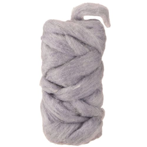 Világoslila gyapjúszalag, 10m, dekoratív gyapjú virágkötészethez és kézművességhez