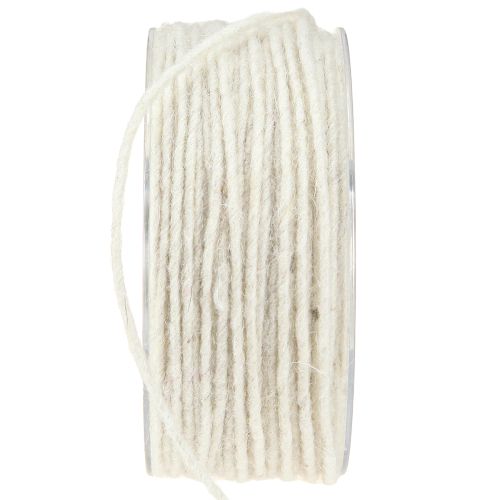tételeket Gyapjúzsinór fehér 3mm 100m