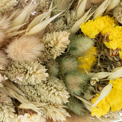 tételeket Szárazvirág koszorú, természetes dekoráció asztalra, nappaliba és előszobába, 25cm