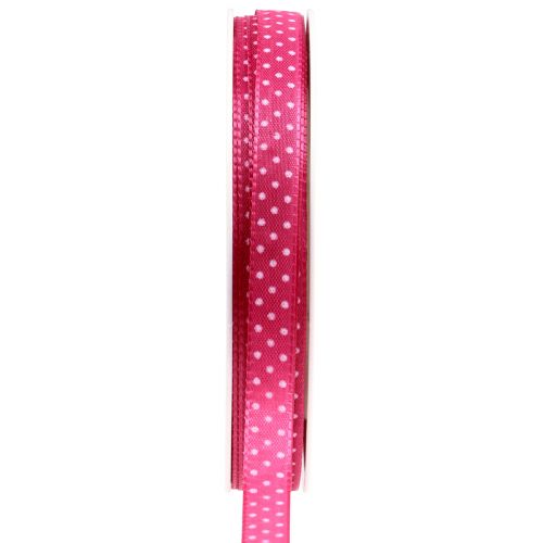 tételeket Ajándék szalag pontozott dekoratív rózsaszín szalag 10mm 25m