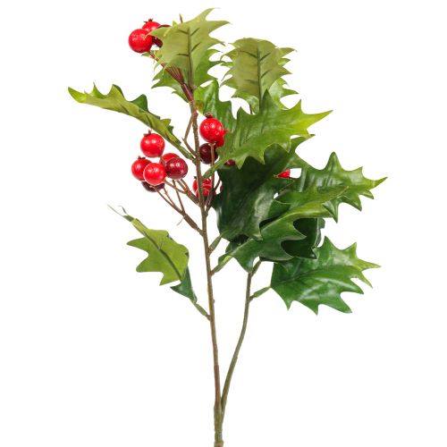 Floristik24 Holly Ilex mesterséges bogyó ág mesterséges növény 60cm