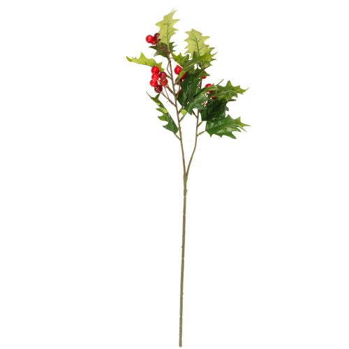 Floristik24 Holly Ilex mesterséges bogyó ág mesterséges növény 60cm