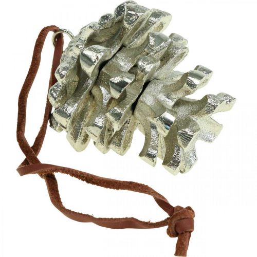 tételeket Fenyőtoboz díszítő kúp ezüst függesztéséhez H6cm