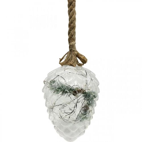 Floristik24 Kúpos megvilágítású karácsonyi dekoráció LED-es lámpák időzítője H21cm