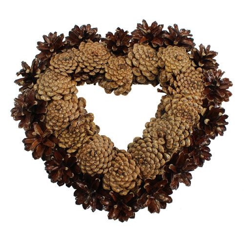 Floristik24 Festett kúpos szív Ø25cm