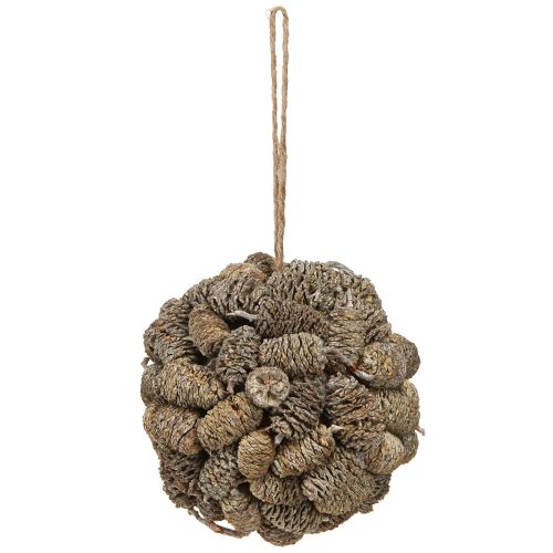 tételeket Égertobozok felakasztására szolgáló gömb alakú fehérre meszelt 12 cm