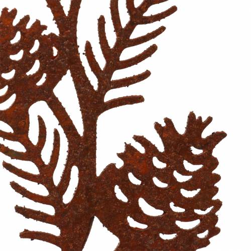 Floristik24 Kerti dugó kúp ág rozsdamentes acél H40 cm 4db