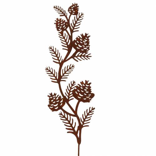 Floristik24 Kerti dugó kúp ág rozsdamentes acél H40 cm 4db