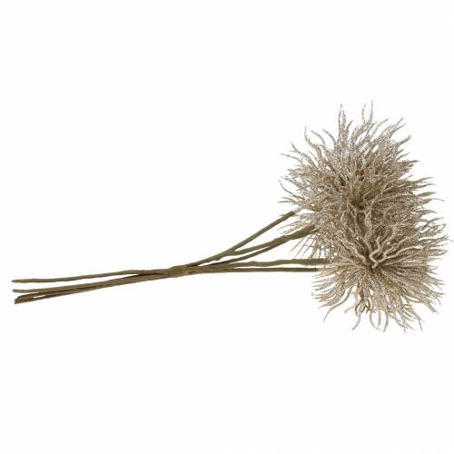 Floristik24 Mesterséges klematisz ág pezsgő csillámmal 32cm 5db