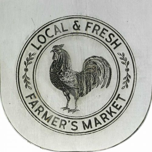 Floristik24 Magazinállvány Fa Fém Vintage Rooster 36×23×40cm