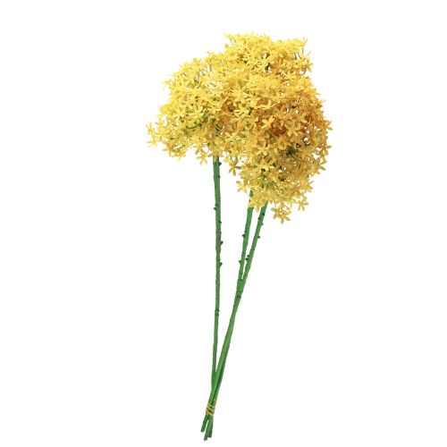 tételeket Díszfokhagyma Wild Allium Artificial Yellow 70cm 3db