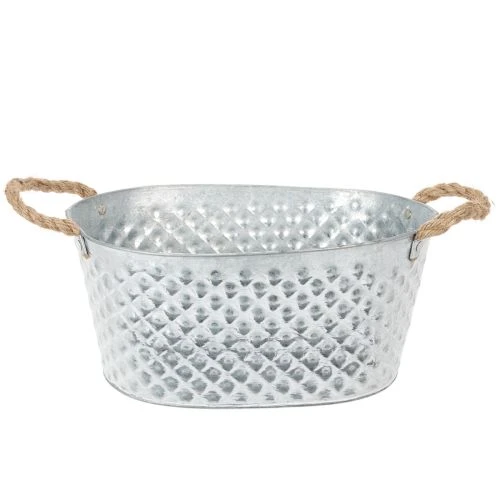 Nagy ovális cinktál, 31cm x 20cm, M15cm vétel | Floristik24.hu