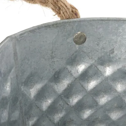 Nagy ovális cinktál, 31cm x 20cm, M15cm | Floristik24.hu