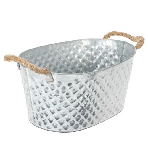 Nagy ovális cinktál, 31cm x 20cm, M15cm | Floristik24.hu