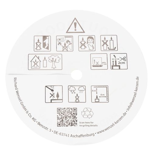 tételeket Hangulatos gyertya cinkvödörben teraszra és erkélyre 15 cm