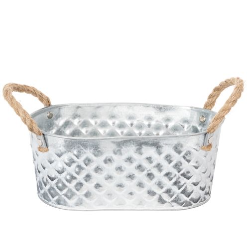Cink tál ovális 23cm x 12cm M10.5cm vétel | Floristik24.hu
