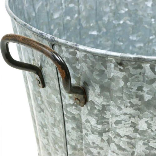 Floristik24 Díszültető fém cink Ø26,5/30,5/34,5cm 3 db-os készlet