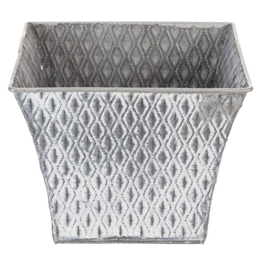 Cinkcserép rombusz mintával, M15cm | Floristik24.hu