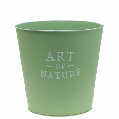 Cink virágcserép Art of Nature mentazöld Ø17,5cm H15cm