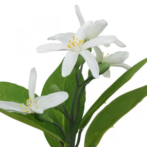 Floristik24 Deco ág citrom és virág műág nyári dekoráció 26cm 4db