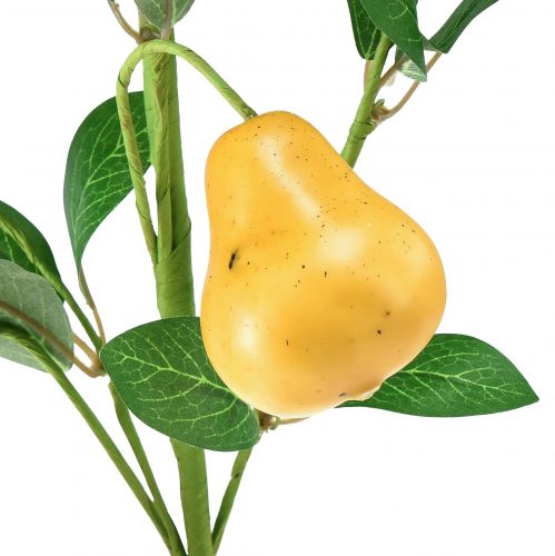 tételeket Műkörte ág, sárga, 75cm, gyümölcság, művirág dekoráció