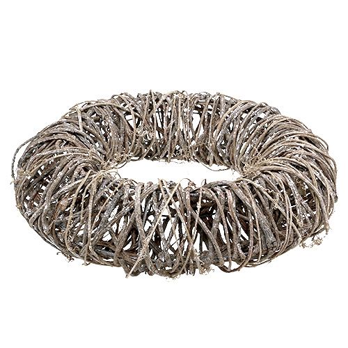 Floristik24 Fűzfa ágak koszorúja Ø50cm mosva